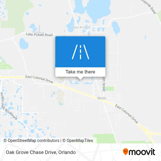 Oak Grove Chase Drive map