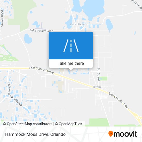 Hammock Moss Drive map