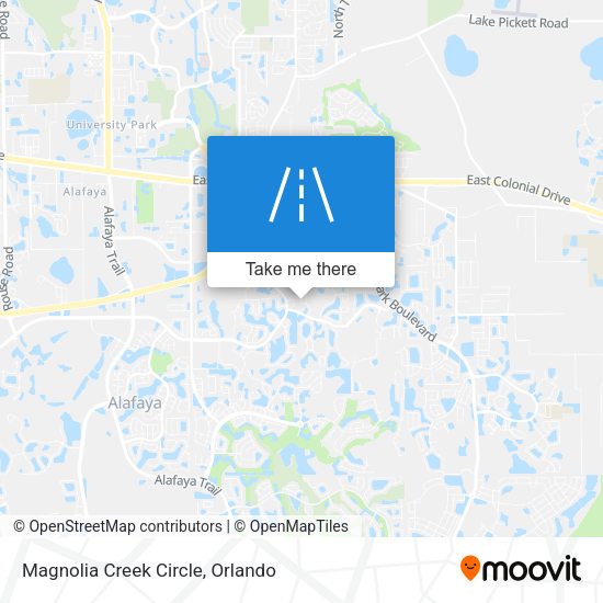Mapa de Magnolia Creek Circle