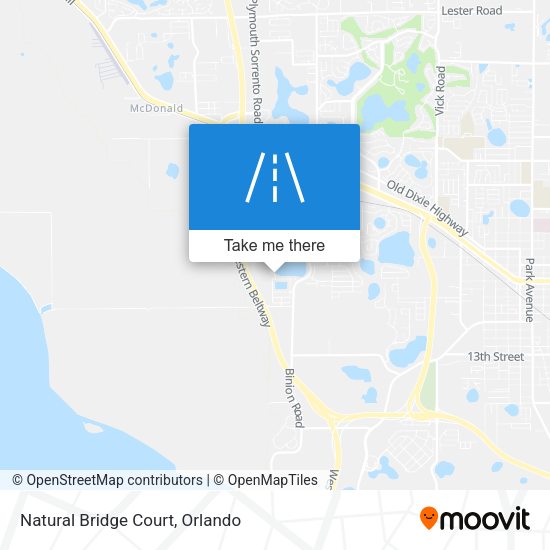 Mapa de Natural Bridge Court
