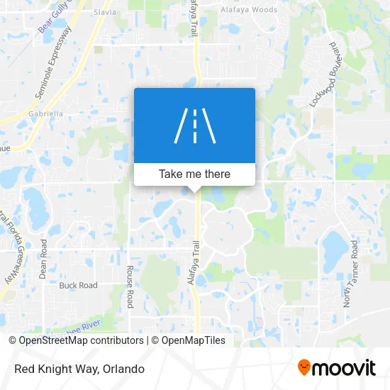 Red Knight Way map