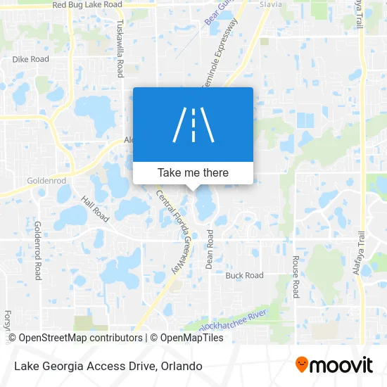 Lake Georgia Access Drive map