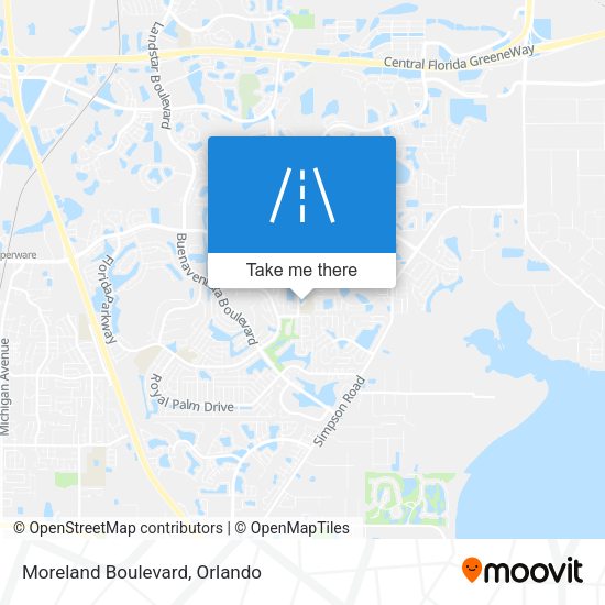 Moreland Boulevard map