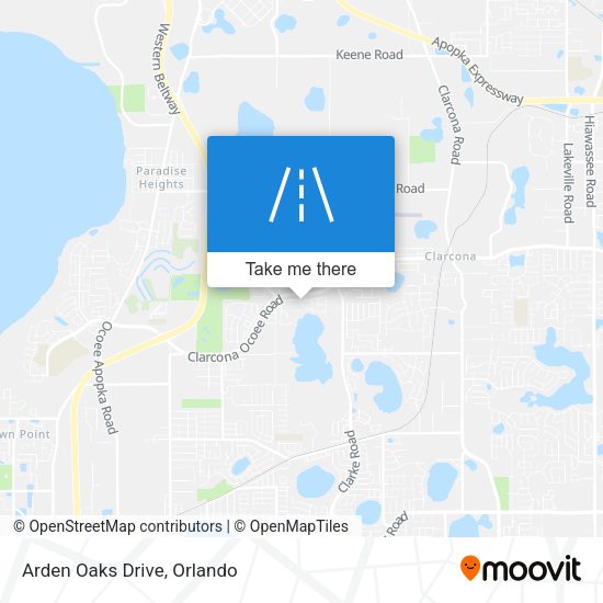 Mapa de Arden Oaks Drive