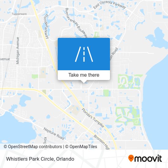 Mapa de Whistlers Park Circle