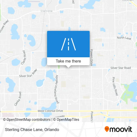 Sterling Chase Lane map