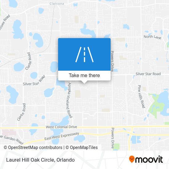 Mapa de Laurel Hill Oak Circle