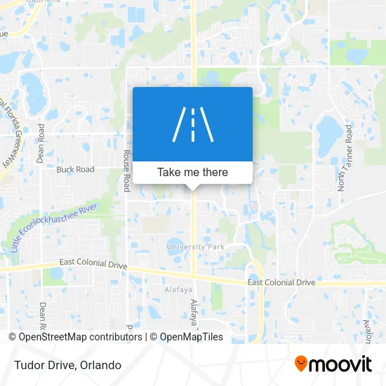 Tudor Drive map