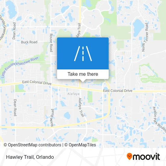 Hawley Trail map