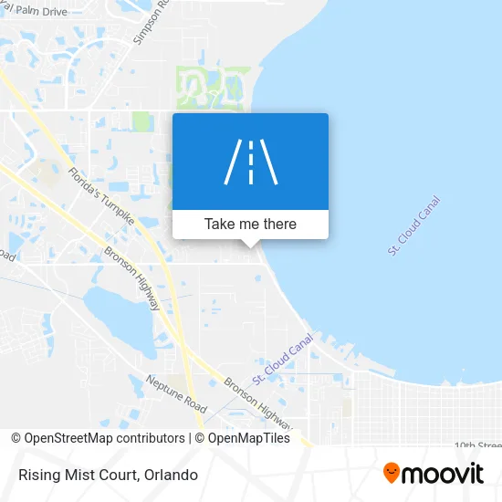 Rising Mist Court map