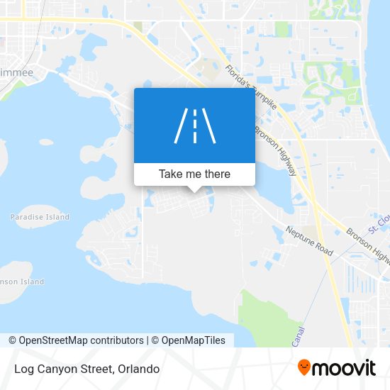 Mapa de Log Canyon Street