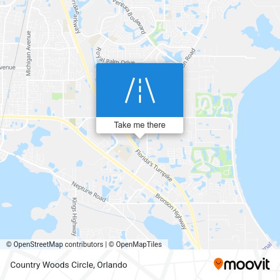 Country Woods Circle map