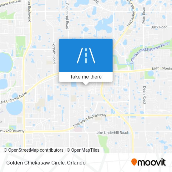 Golden Chickasaw Circle map