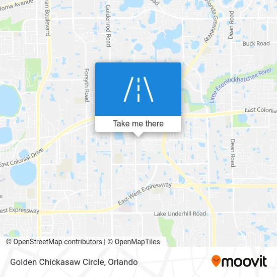 Golden Chickasaw Circle map