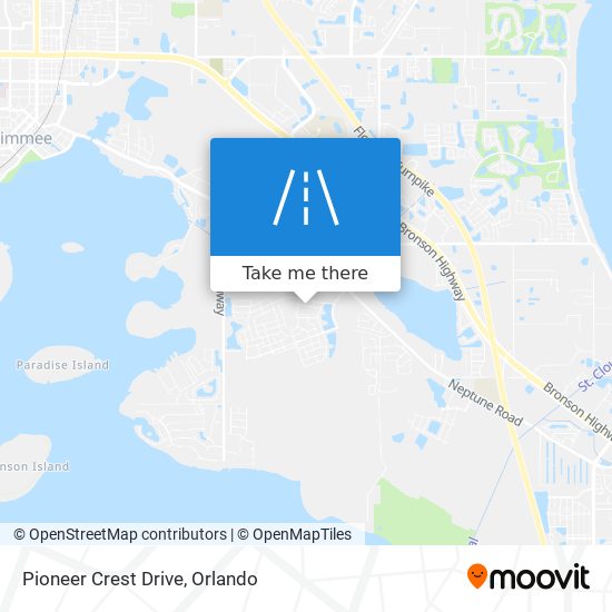 Pioneer Crest Drive map