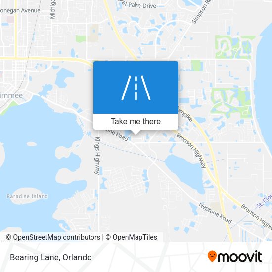 Mapa de Bearing Lane