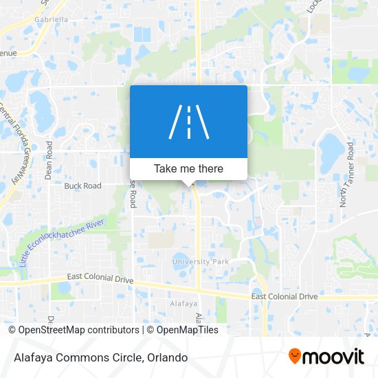 Alafaya Commons Circle map