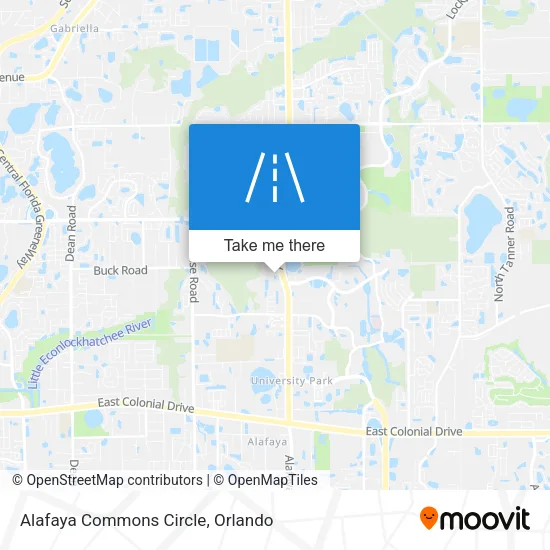 Mapa de Alafaya Commons Circle