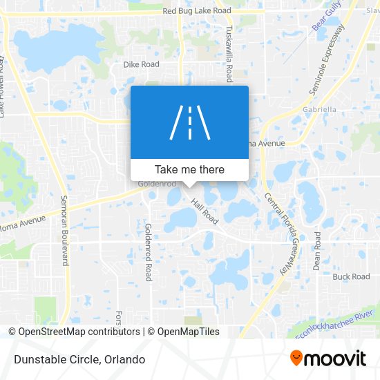 Mapa de Dunstable Circle