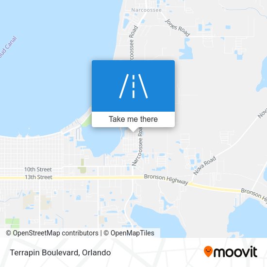 Terrapin Boulevard map