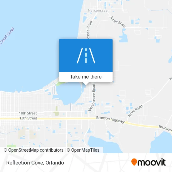 Reflection Cove map