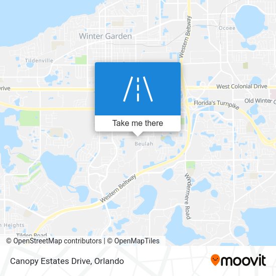 Mapa de Canopy Estates Drive