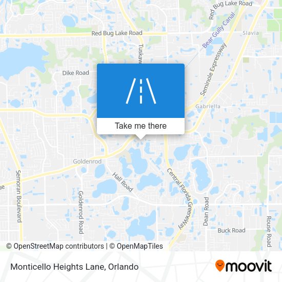 Monticello Heights Lane map
