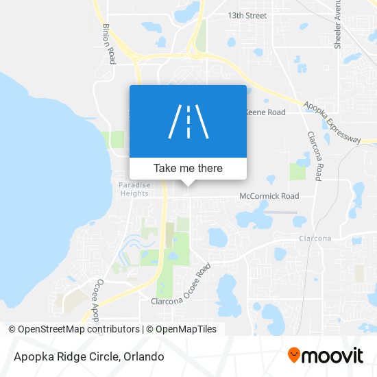 Apopka Ridge Circle map