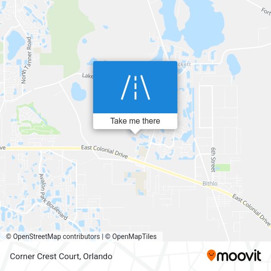 Mapa de Corner Crest Court