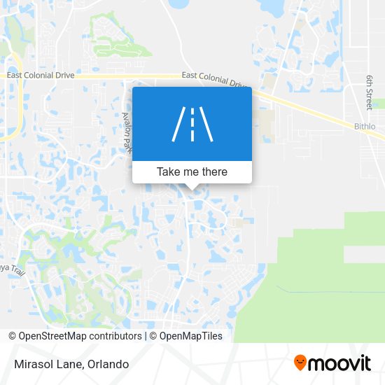 Mapa de Mirasol Lane