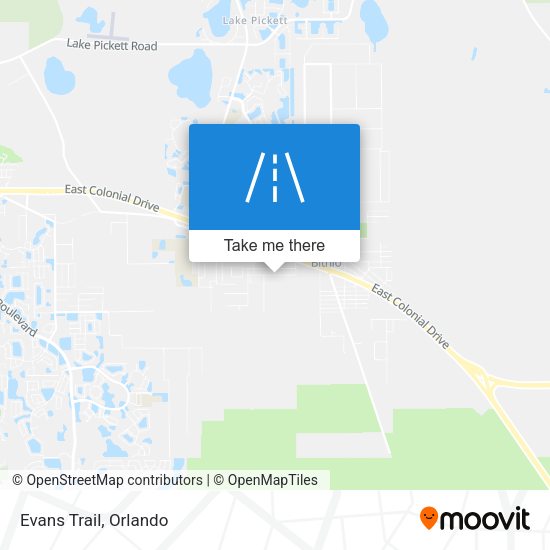 Mapa de Evans Trail