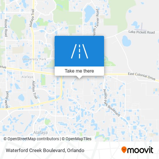 Waterford Creek Boulevard map