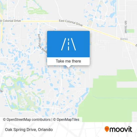 Oak Spring Drive map