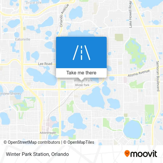 Winter Park Station map
