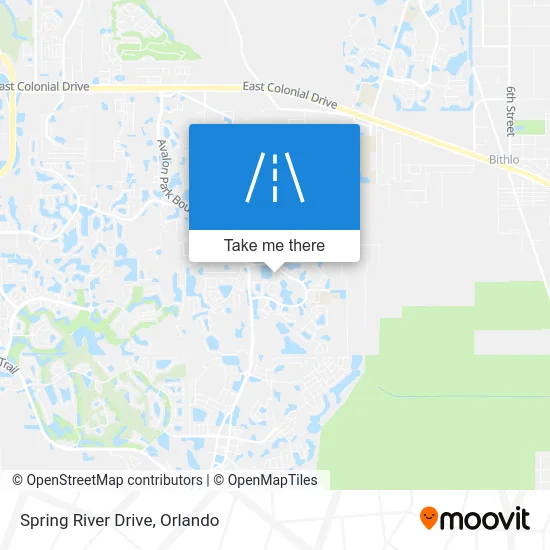 Spring River Drive map