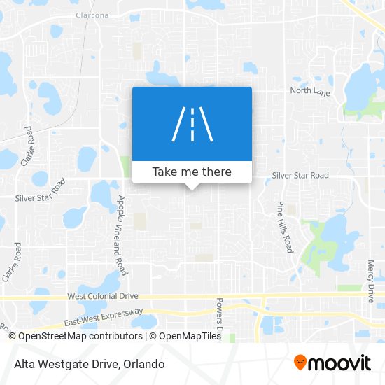 Alta Westgate Drive map