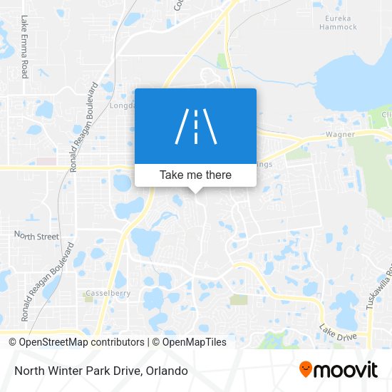 North Winter Park Drive map