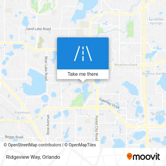 Ridgeview Way map