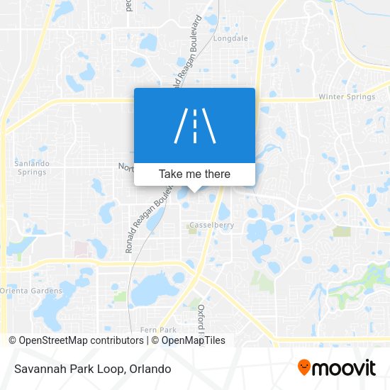 Savannah Park Loop map