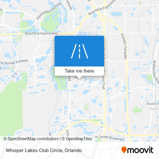 Whisper Lakes Club Circle map