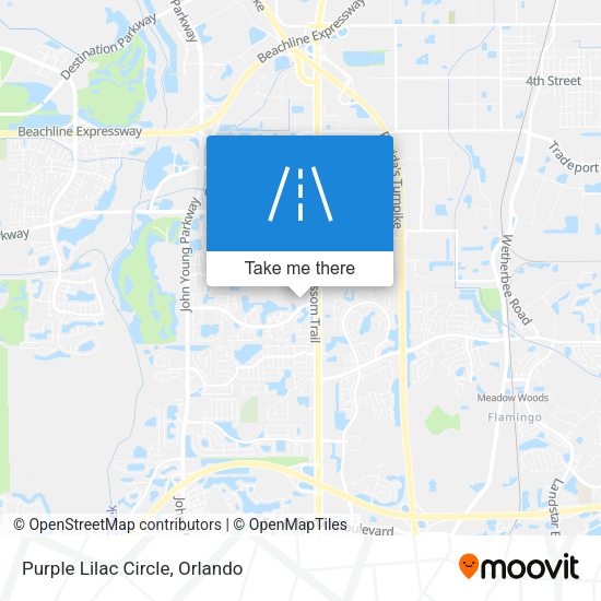 Mapa de Purple Lilac Circle