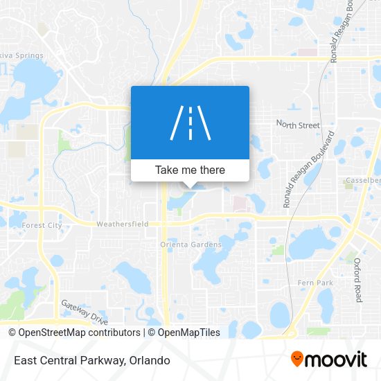 East Central Parkway map