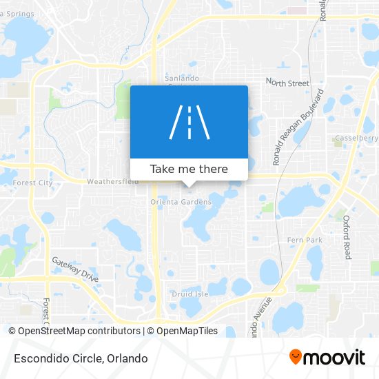 Escondido Circle map