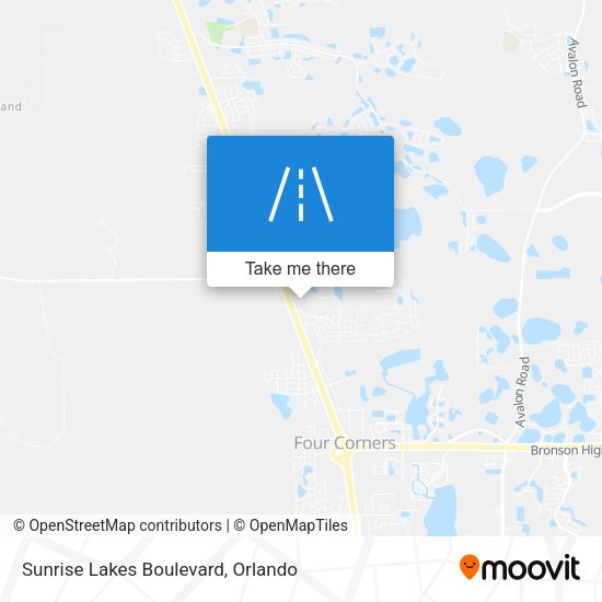 Sunrise Lakes Boulevard map