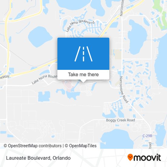 Mapa de Laureate Boulevard