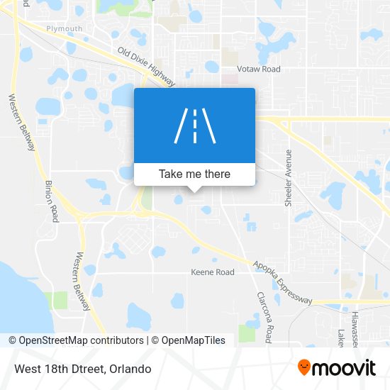 Mapa de West 18th Dtreet