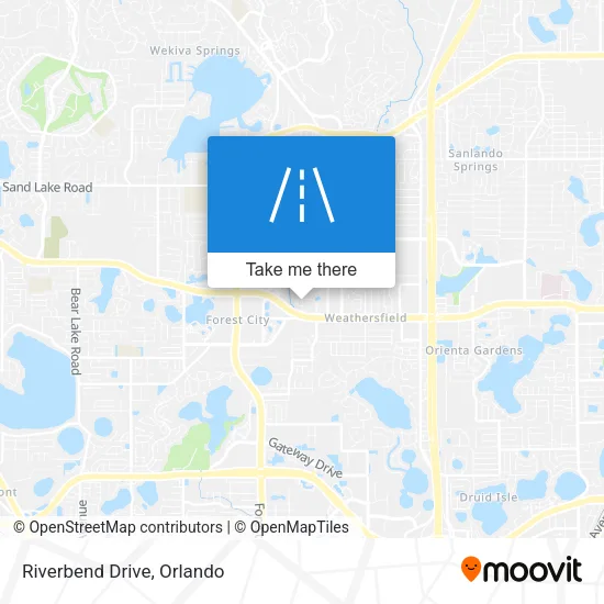 Riverbend Drive map
