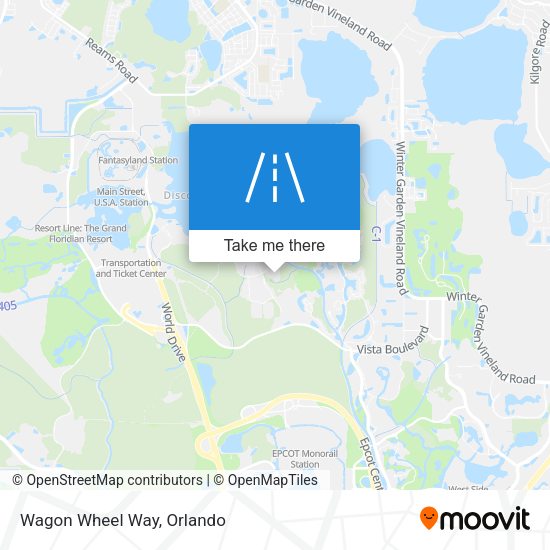 Mapa de Wagon Wheel Way