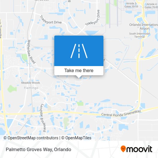 Palmetto Groves Way map