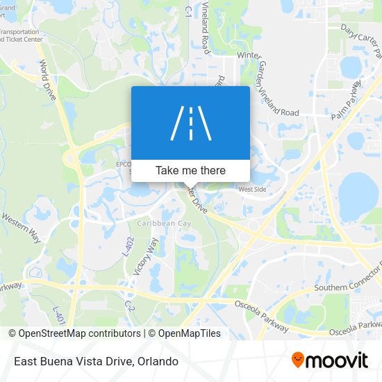 East Buena Vista Drive map